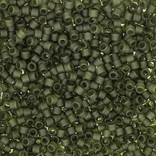 Miyuki delica beads 11/0 - Matte transparent dark olive - DB-2404